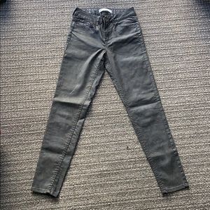 Zara High Waist Fitted Premium Patterned Jeans